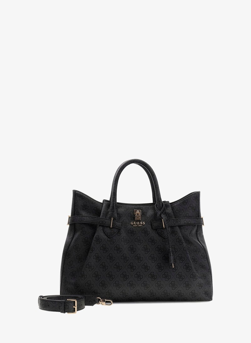 GUESS Yesba Logo Detail Satchel Bag - Image 3